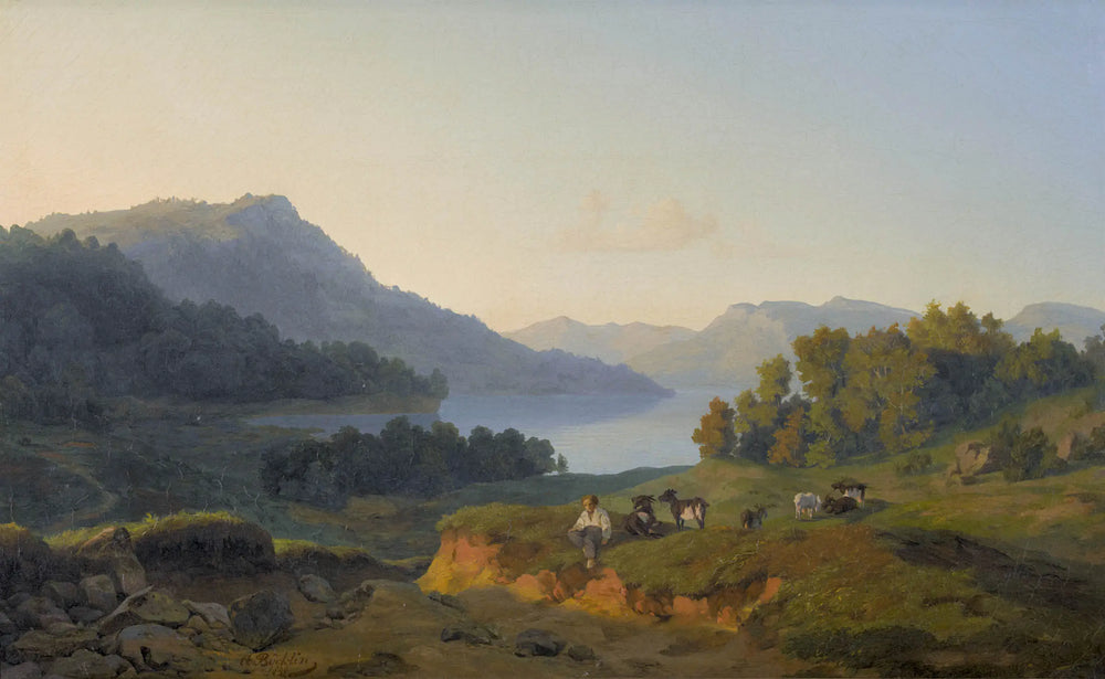 Lac de montagne - Arnold Böcklin - Alpha Reproduction