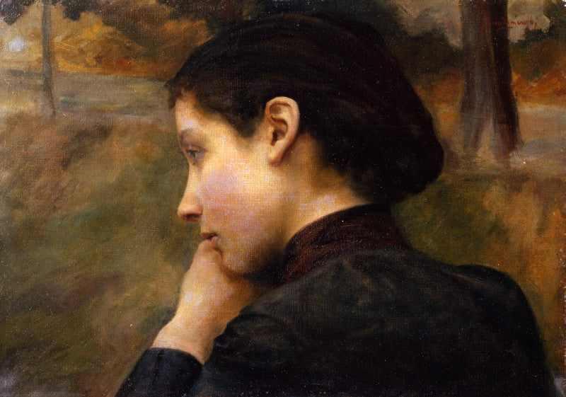 Profil féminin - Émile Friant
