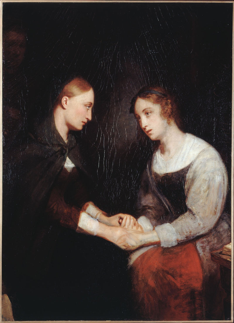 Effie ve Janny Daens Edinburgh Hapishanesinde - Ary Scheffer