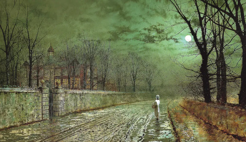 Ay Işığında Bir Akşam - John Atkinson Grimshaw