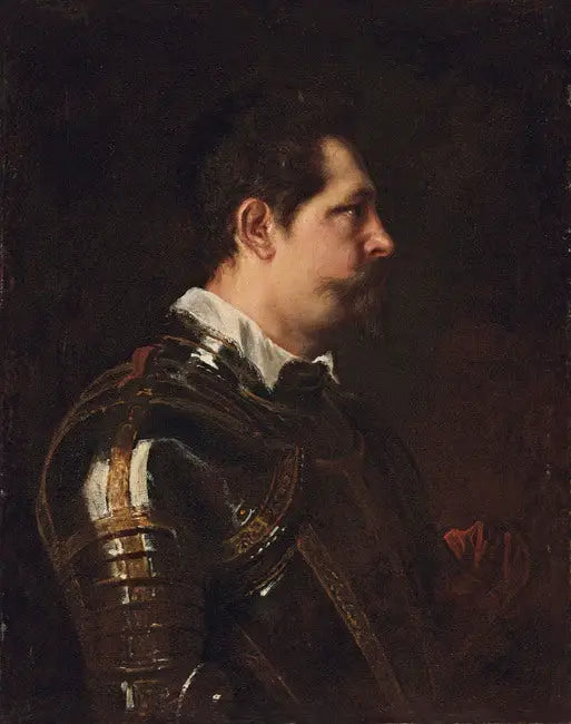 İtalyan bilinmeyen bir askerin portresi - Antoine van Dyck