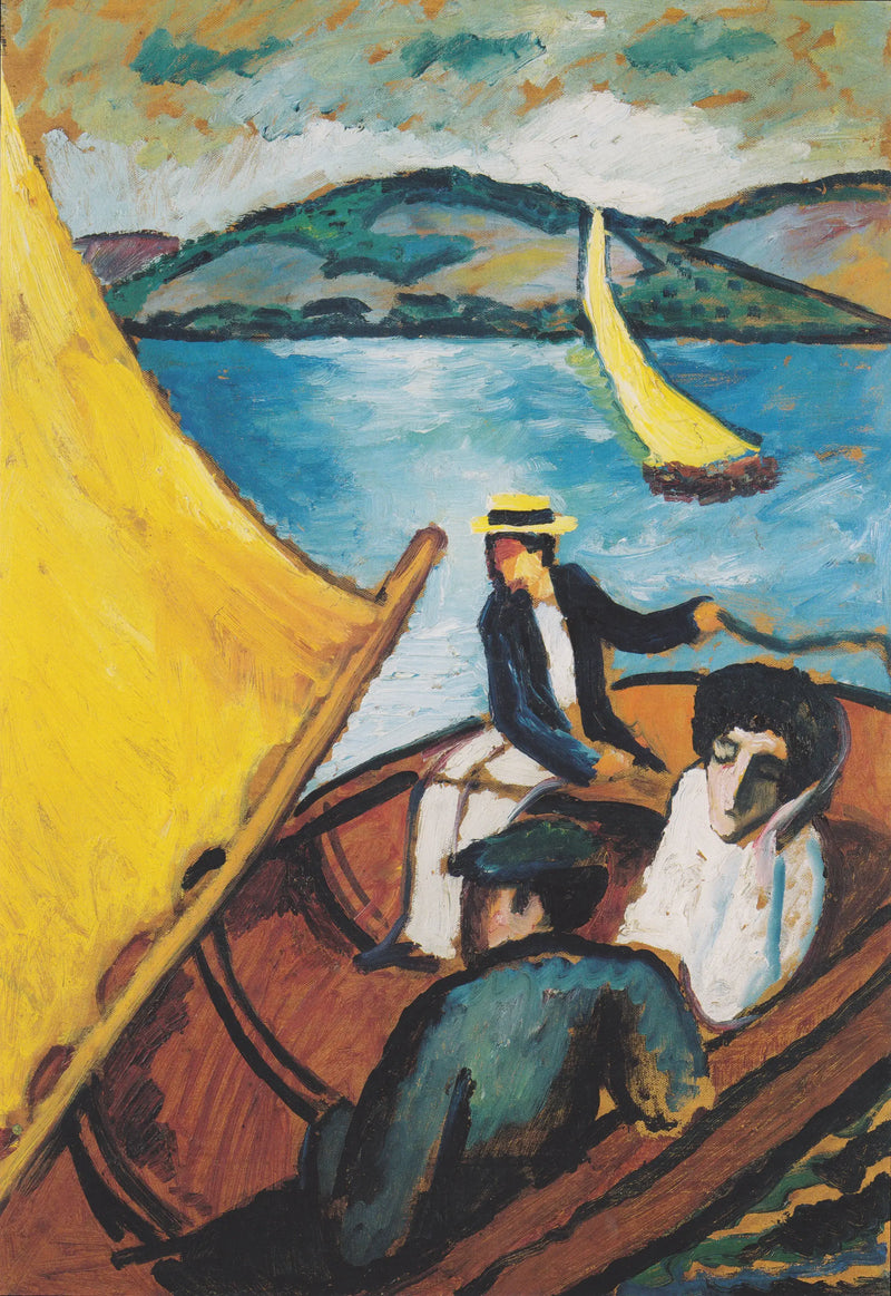 Tegernsee'de Yelkenli - August Macke