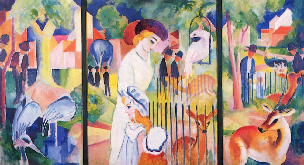 Reproduction du tableau « Q130745613 - August Macke » par Alpha Reproduction en peinture à l’huile