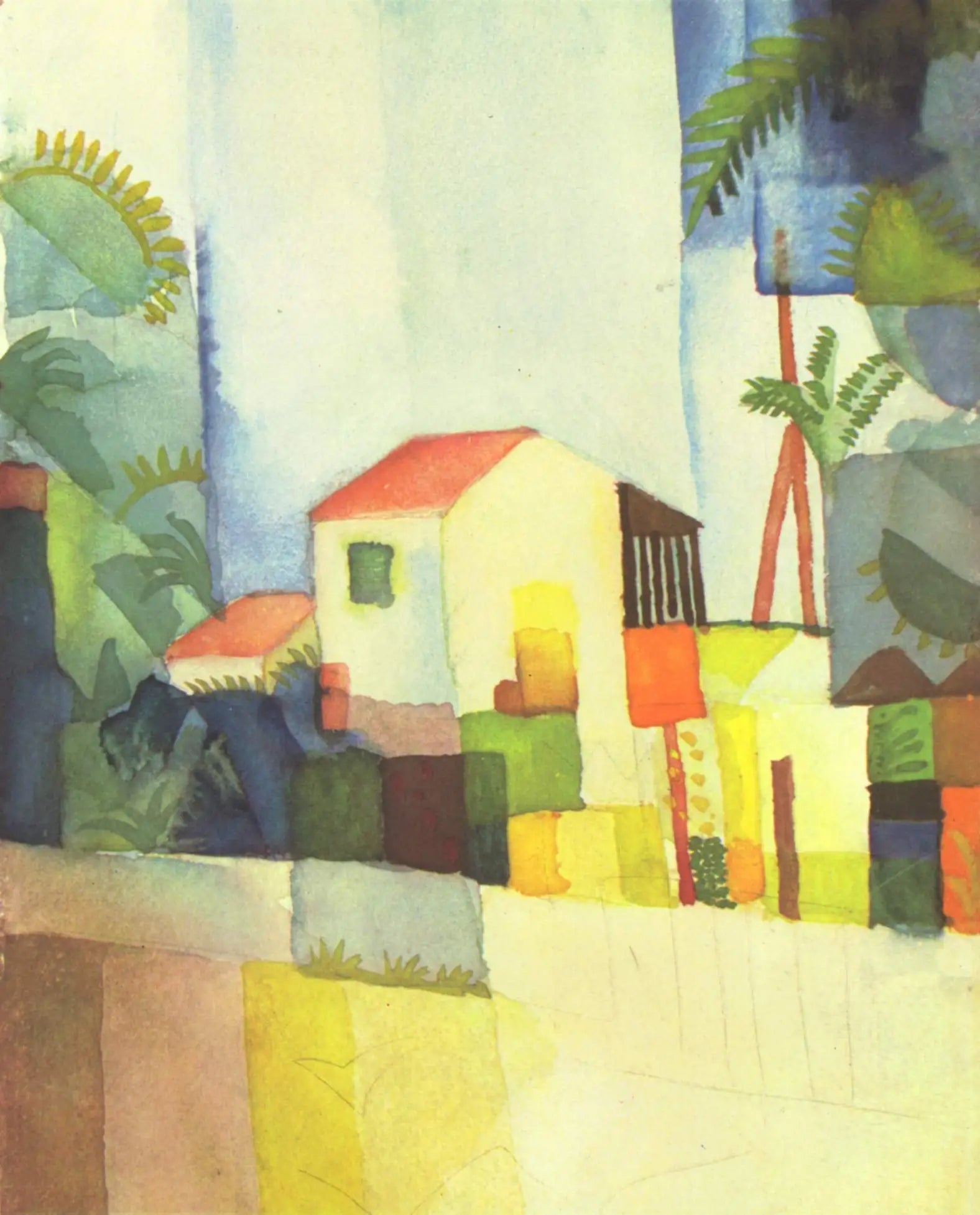 Reproduction du tableau « Q130745629 - August Macke » par Alpha Reproduction en peinture à l’huile