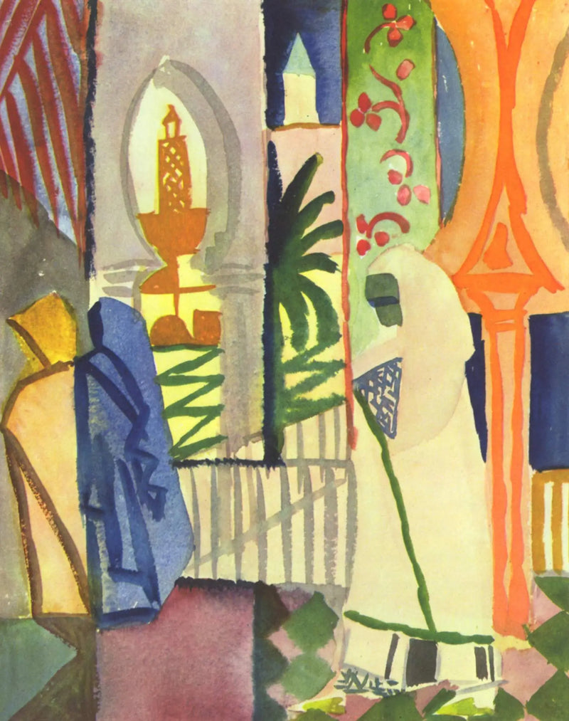 Tapınak odasında - August Macke