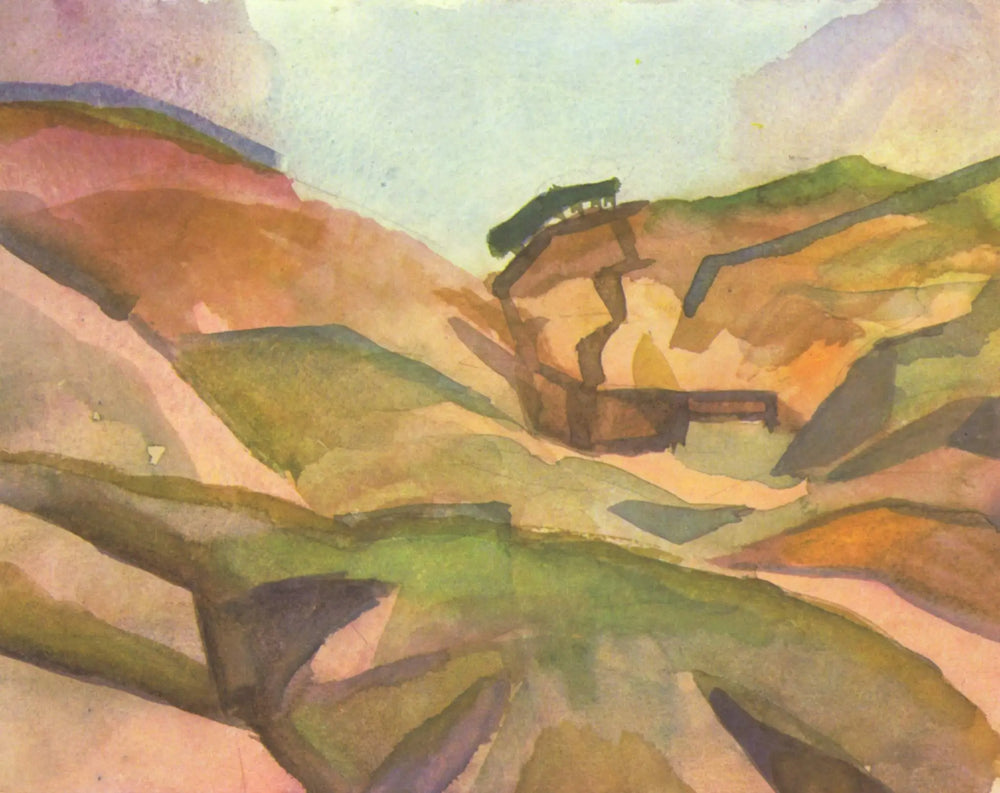 Reproduction du tableau « Q130745897 - August Macke » par Alpha Reproduction en peinture à l’huile