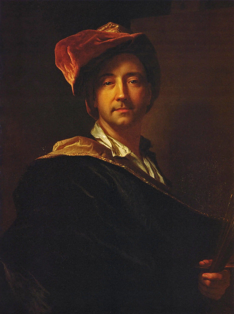 Turbanlı otoportre - Hyacinthe Rigaud