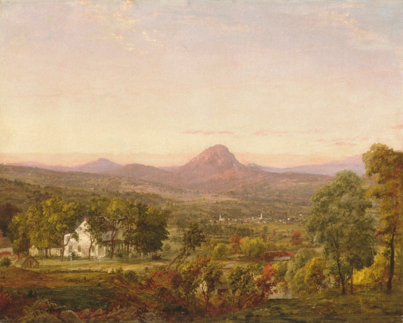 Sonbahar Manzarası, Sugar Loaf Dağı, Orange İlçesi, New York - Jasper Francis Cropsey