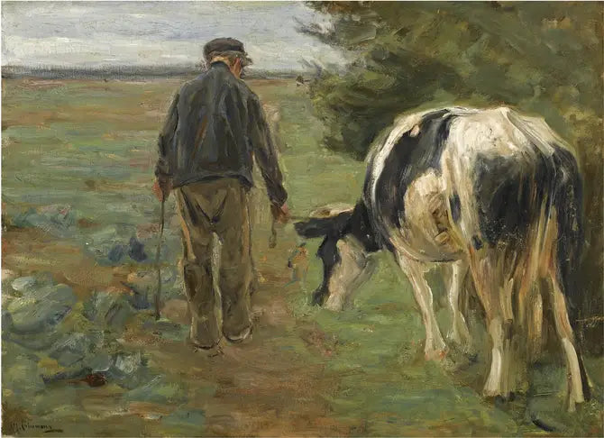 Çiftçi ve İnek - Max Liebermann