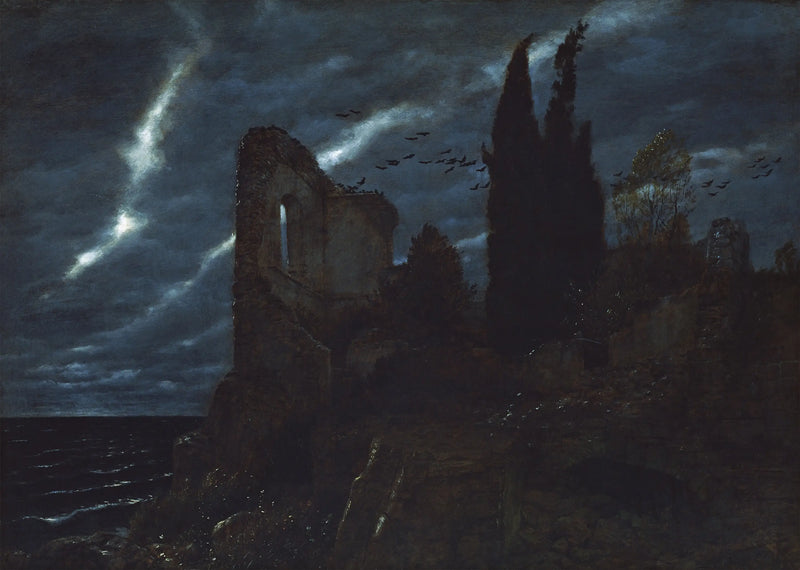 Kıyıdaki Harabeler - Arnold Böcklin