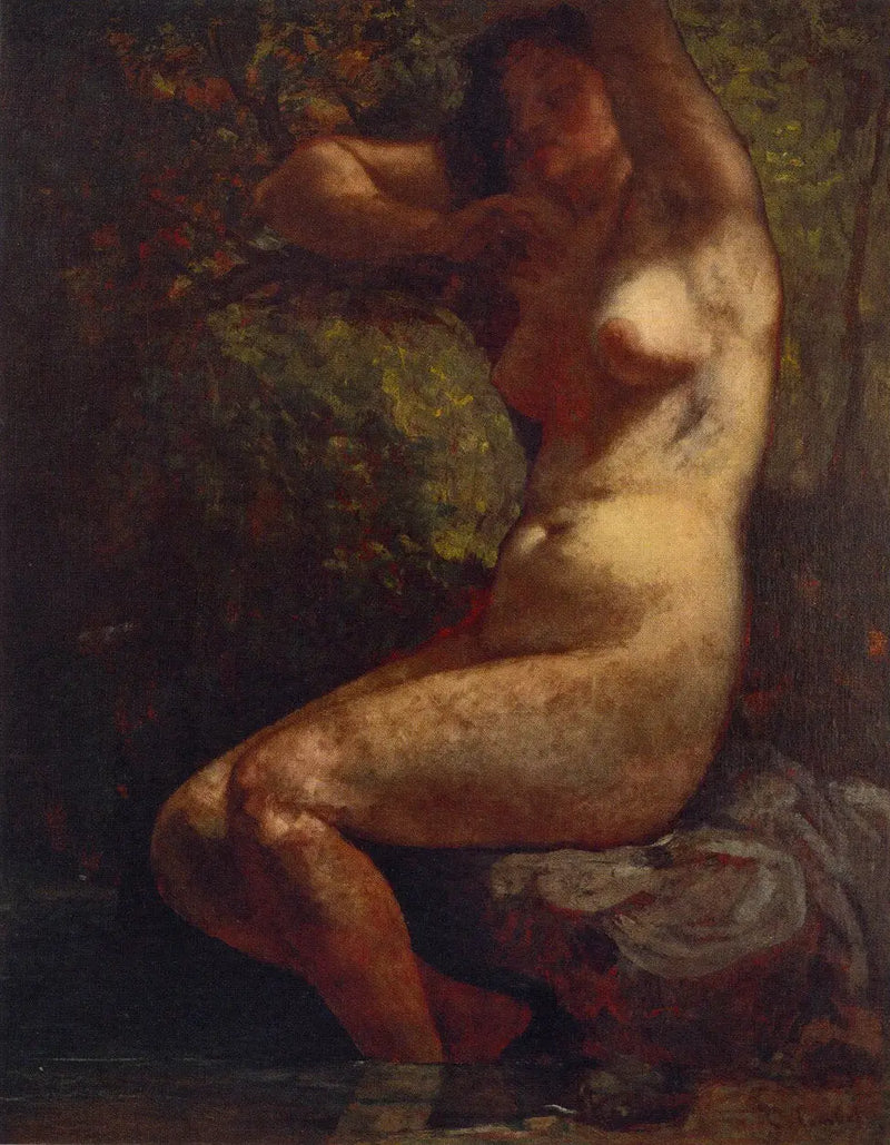 Yüzücü - Gustave Courbet