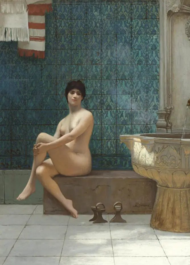 Brousse'daki Havuzda Yüzücü - Jean-Léon Gérôme