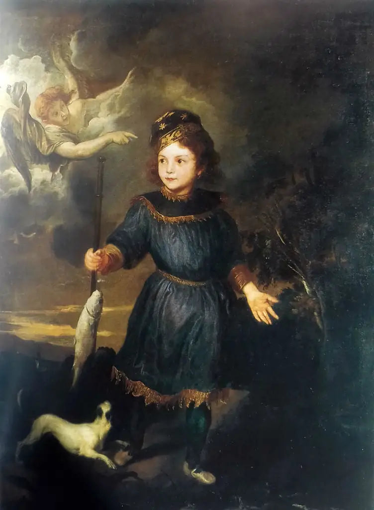 Bir çocuk portresi, belki Tobio Pallavicino Tobias ve Meleğin rolünde - Antoine van Dyck