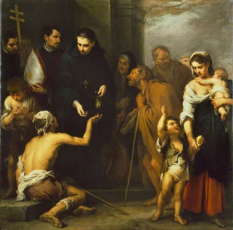 La Charité de Saint Thomas de Villanueva - Bartolomé Esteban Murillo - Alpha Reproduction