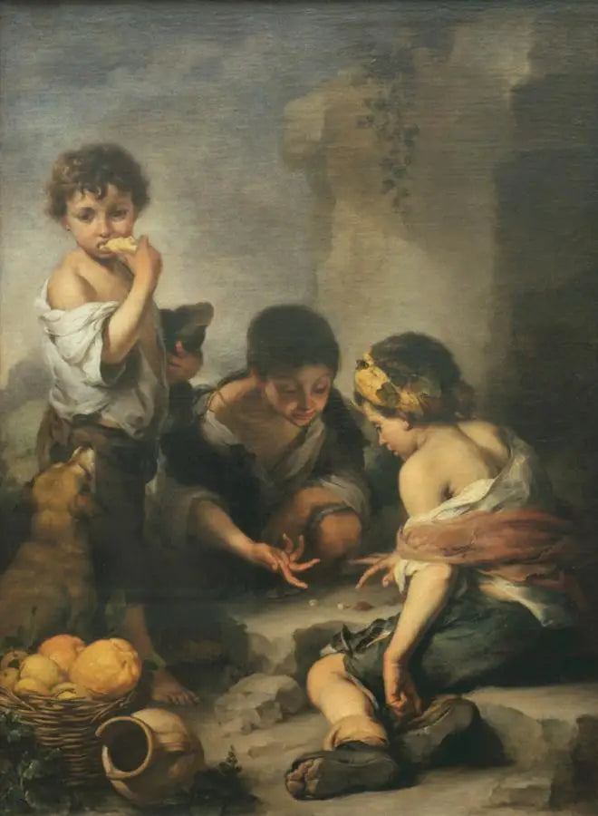 Genç erkekler zar atıyor - Bartolomé Esteban Murillo