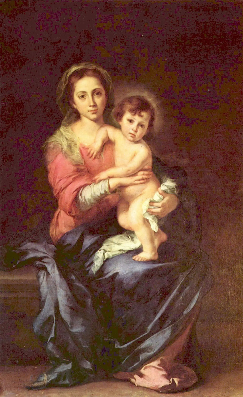İsa Çocukluğuyla Bakire - Bartolomé Esteban Murillo