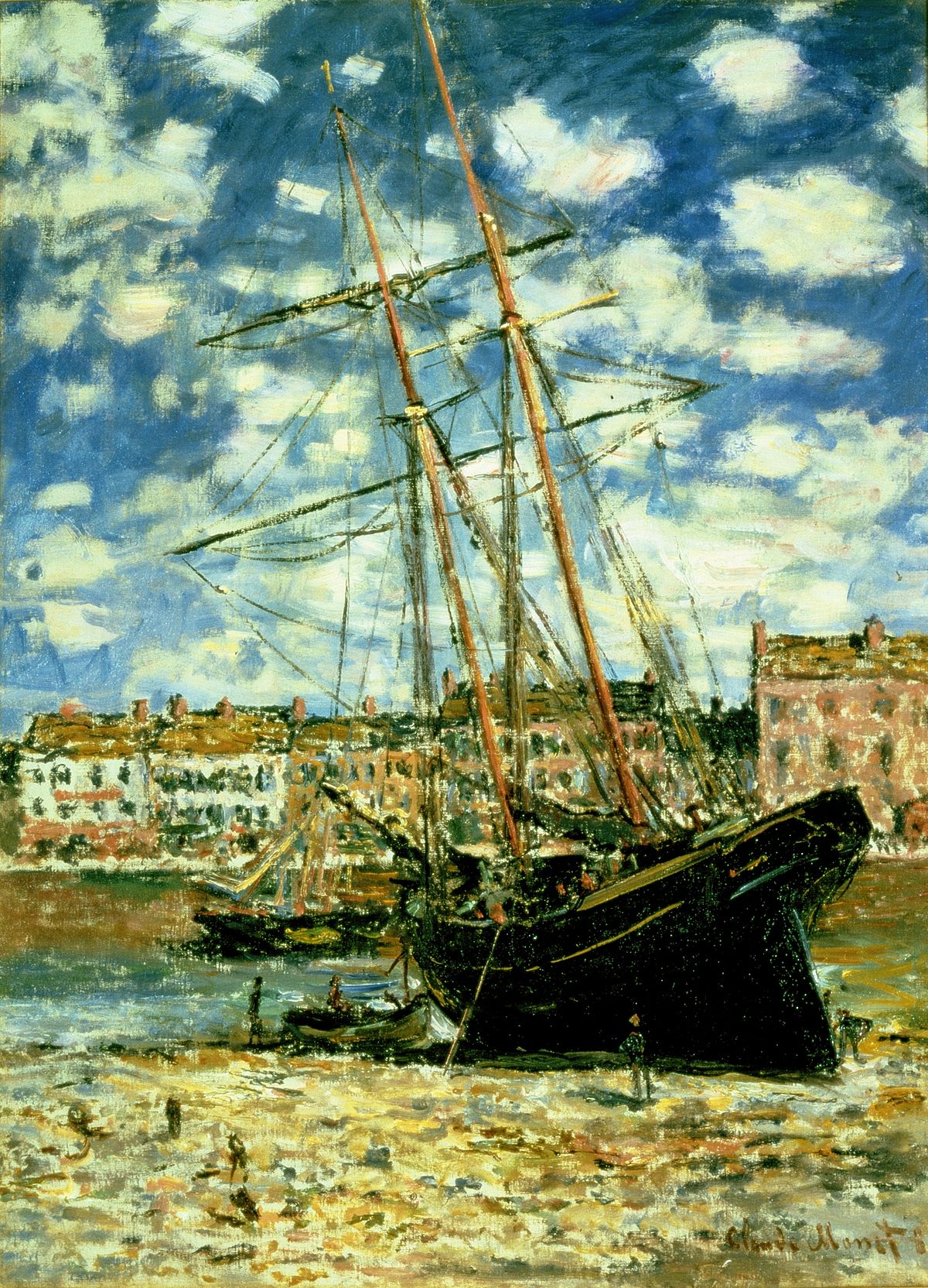 Alçak gelgitte yatan tekne - Claude Monet