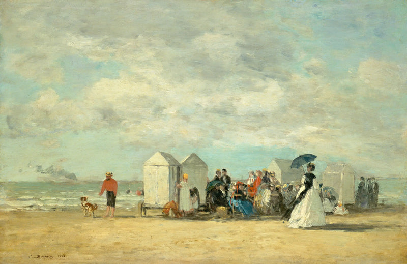 Plaj Manzarası - Eugène Boudin