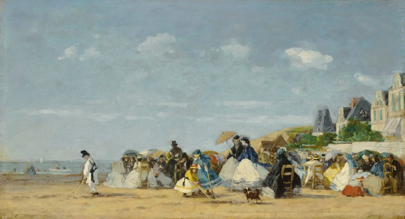 Trouville Plajı - Eugène Boudin
