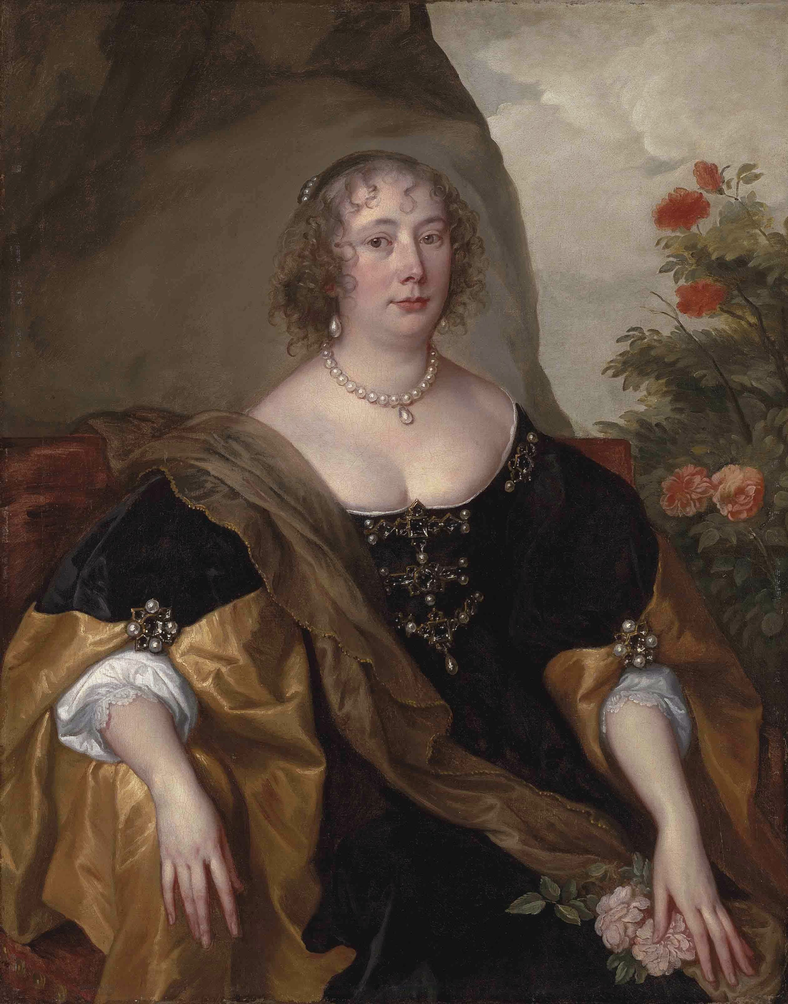 Portrait de Béatrice, comtesse d'Oxford - Antoine van Dyck