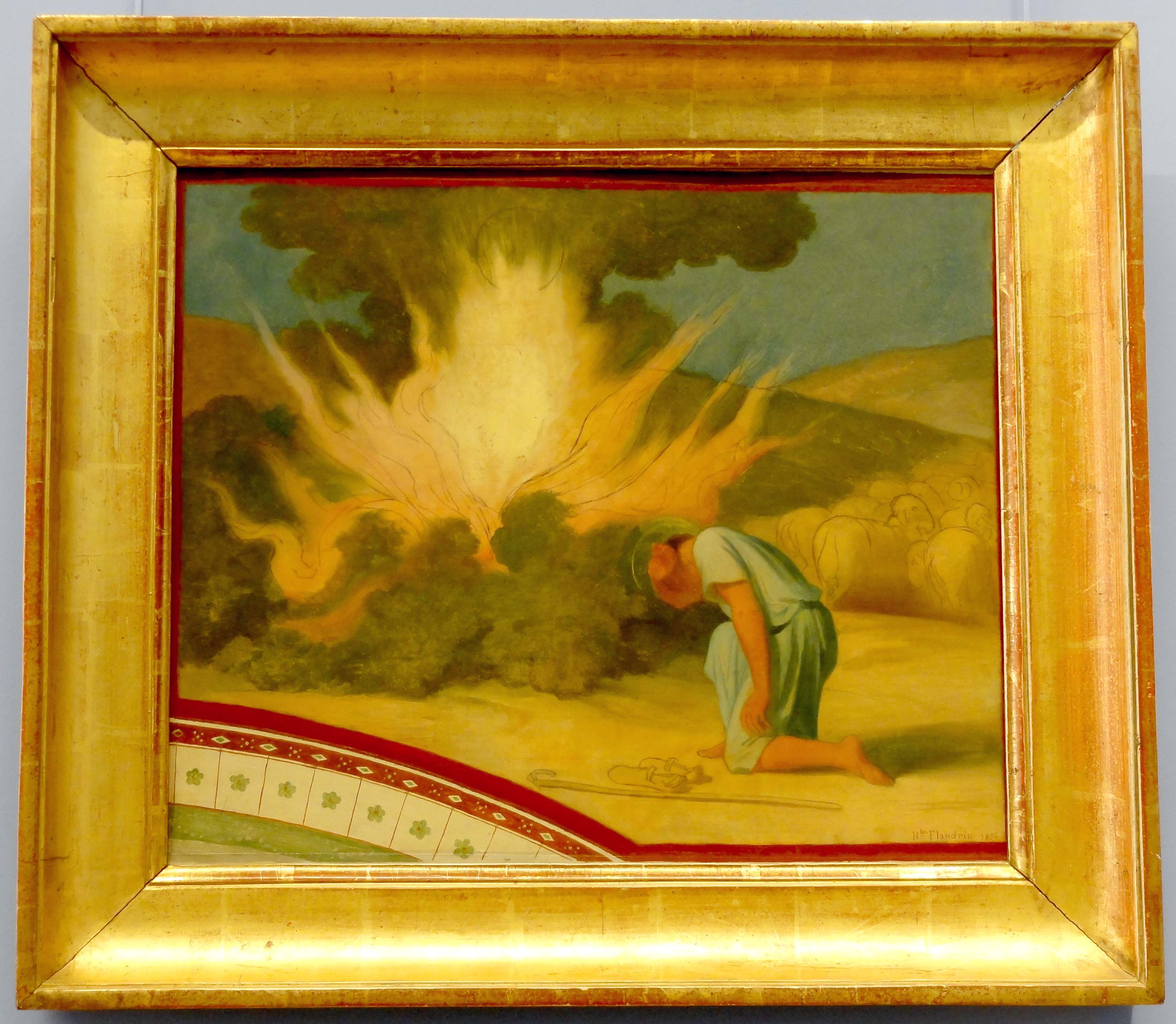 Moïse devant le Buisson Ardent - Hippolyte Flandrin