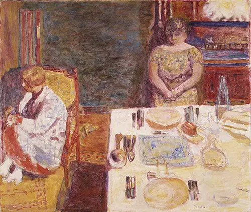 Reproduction du tableau « Avant le Dîner - Pierre Bonnard » par Alpha Reproduction en peinture à l’huile