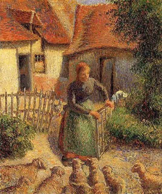 Koyunların Kiracı Çobanı - Camille Pissarro
