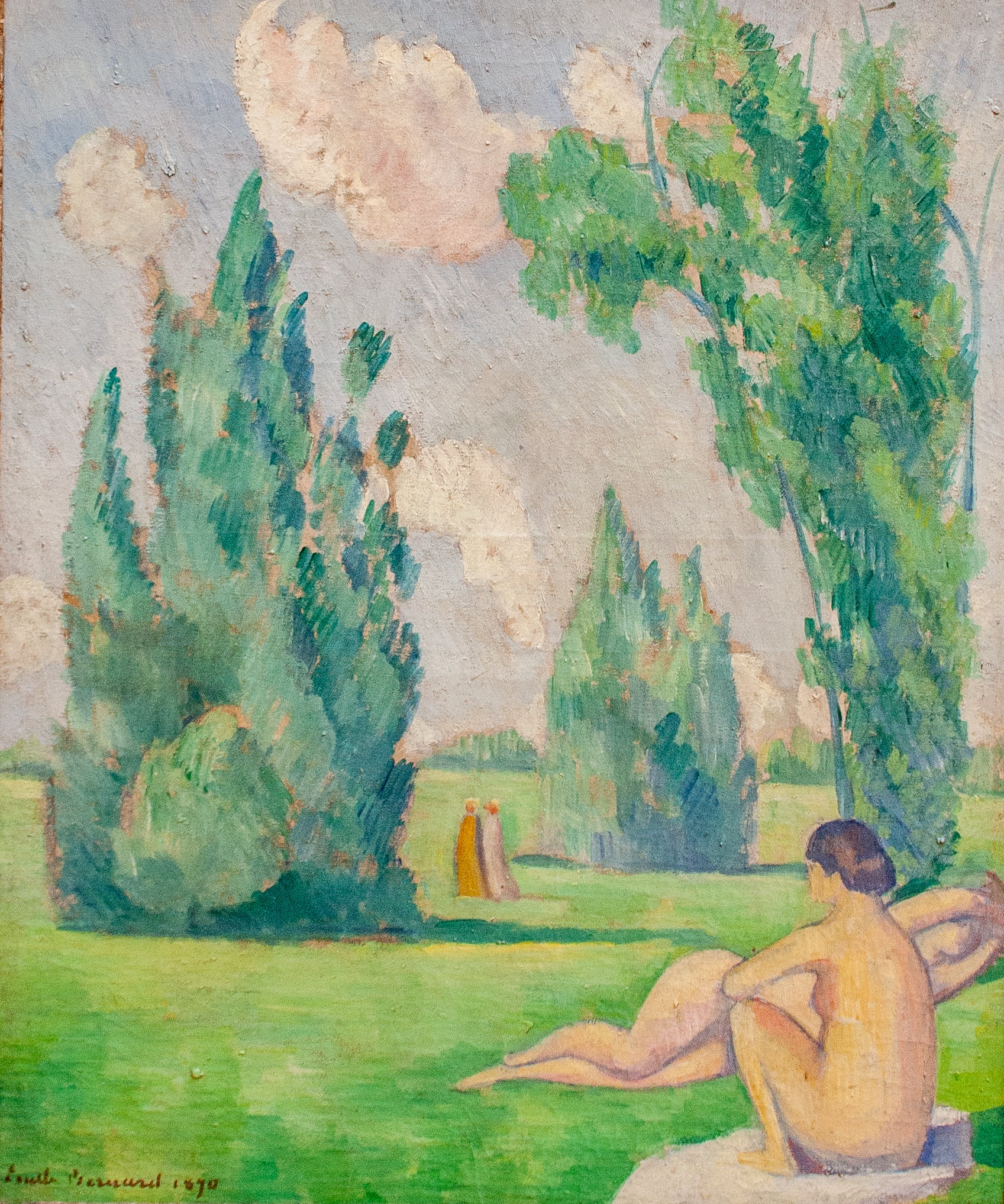 Nus dans un paysage - Émile Bernard