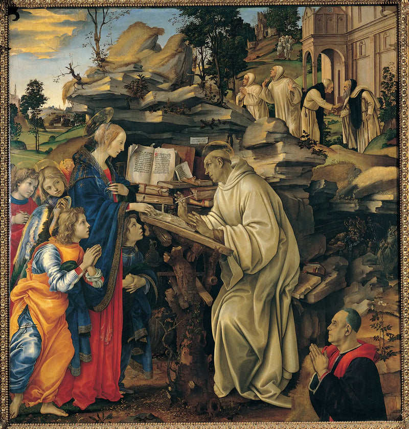 Meryem Ana'nın Saint Bernard'a Görünüşü - Filippino Lippi