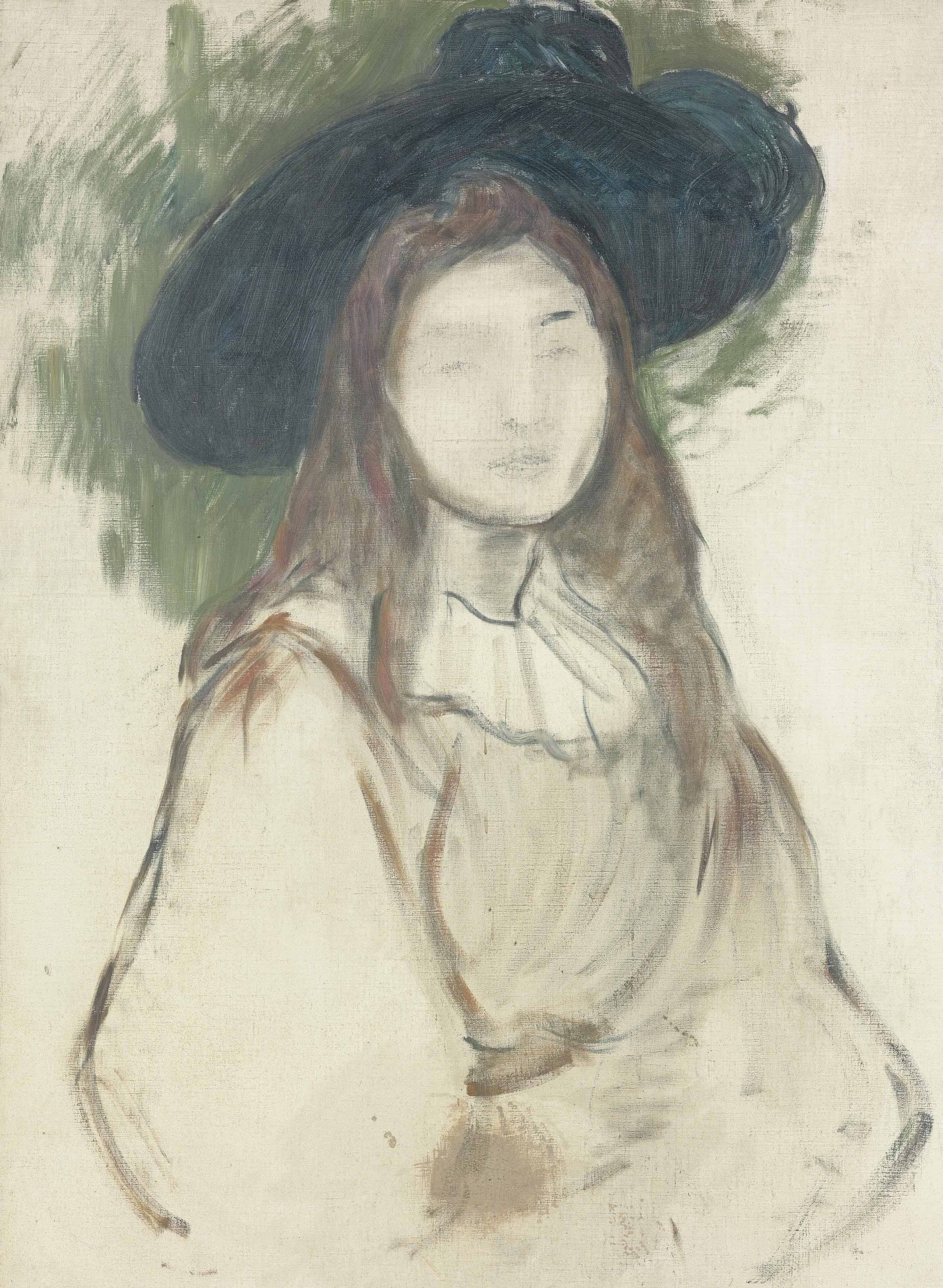 Reproduction du tableau « Julie Manet au chapeau Liberté - Berthe Morisot » par Alpha Reproduction en peinture à l’huile