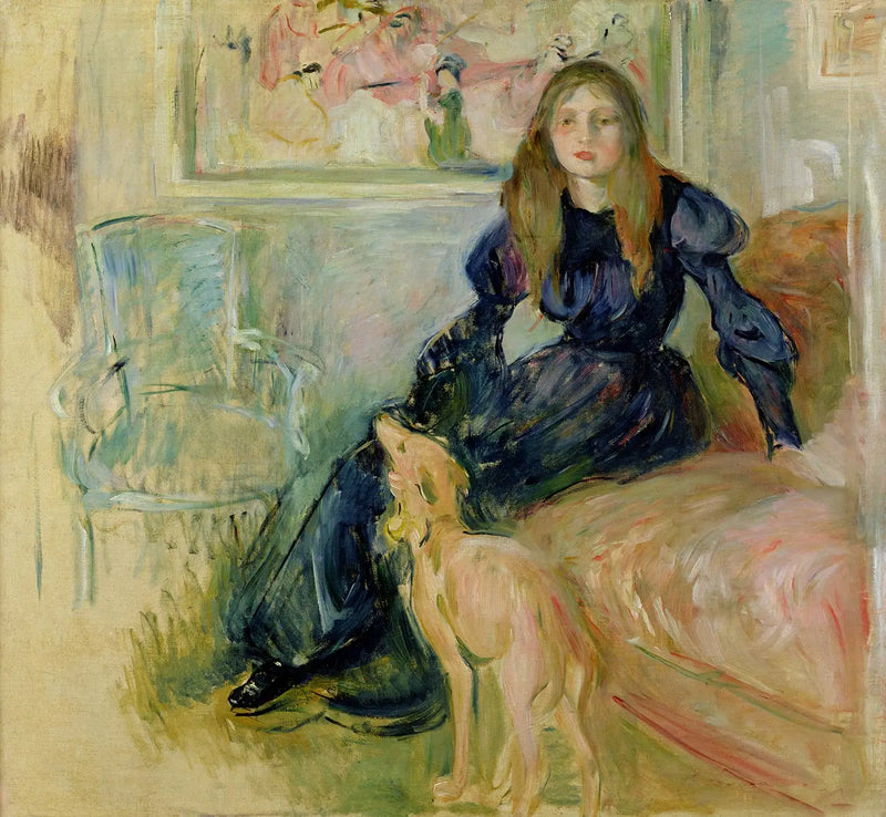Julie Manet ve Levrette Laërte - Berthe Morisot