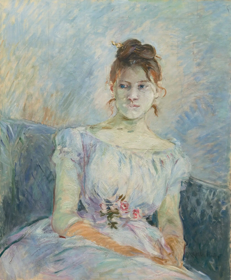 Paule Gobillard bal elbisesinde - Berthe Morisot