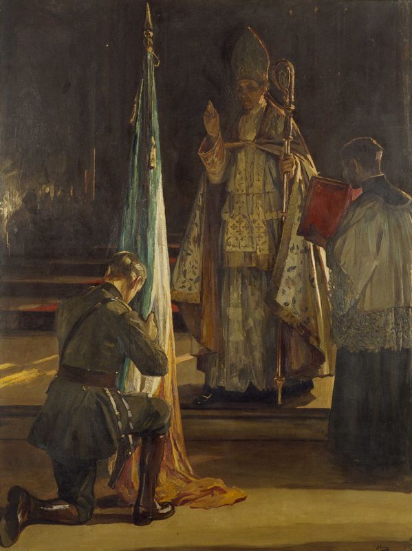 Bénédiction des Couleurs. - John Lavery