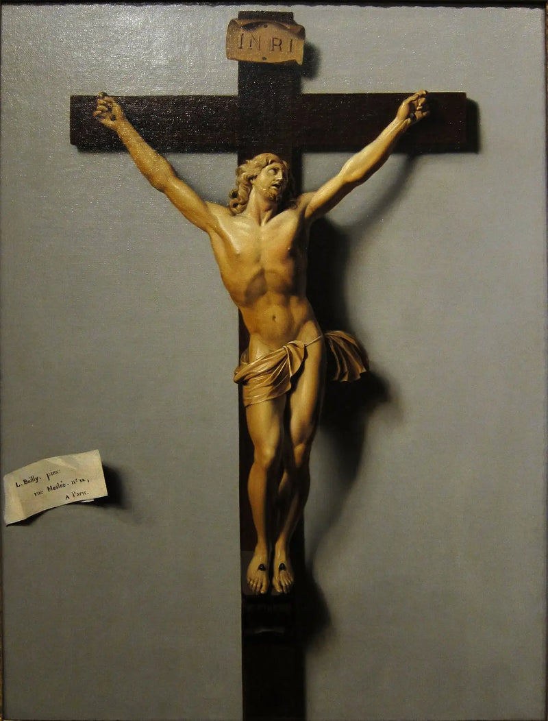 İvör ve ahşapta haçlı trompe l'œil - Louis-Léopold Boilly