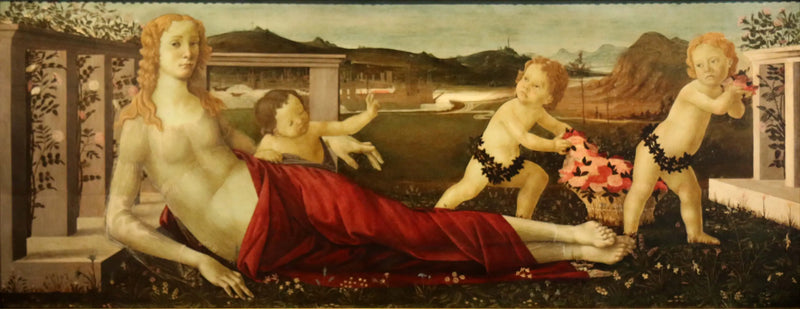 Venüs ve üç putto - Sandro Botticelli