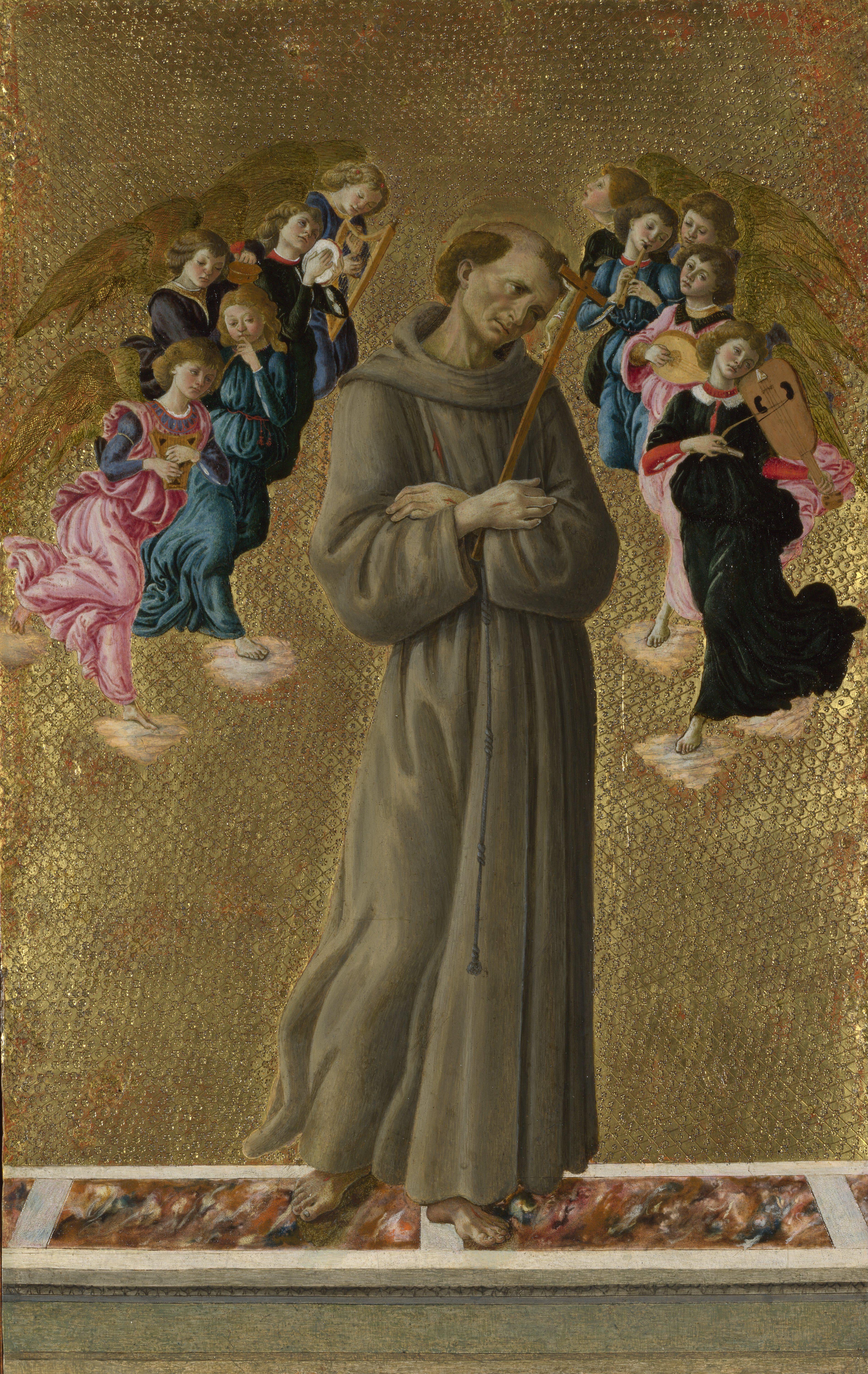 Meleklerle François d'Assise - Sandro Botticelli