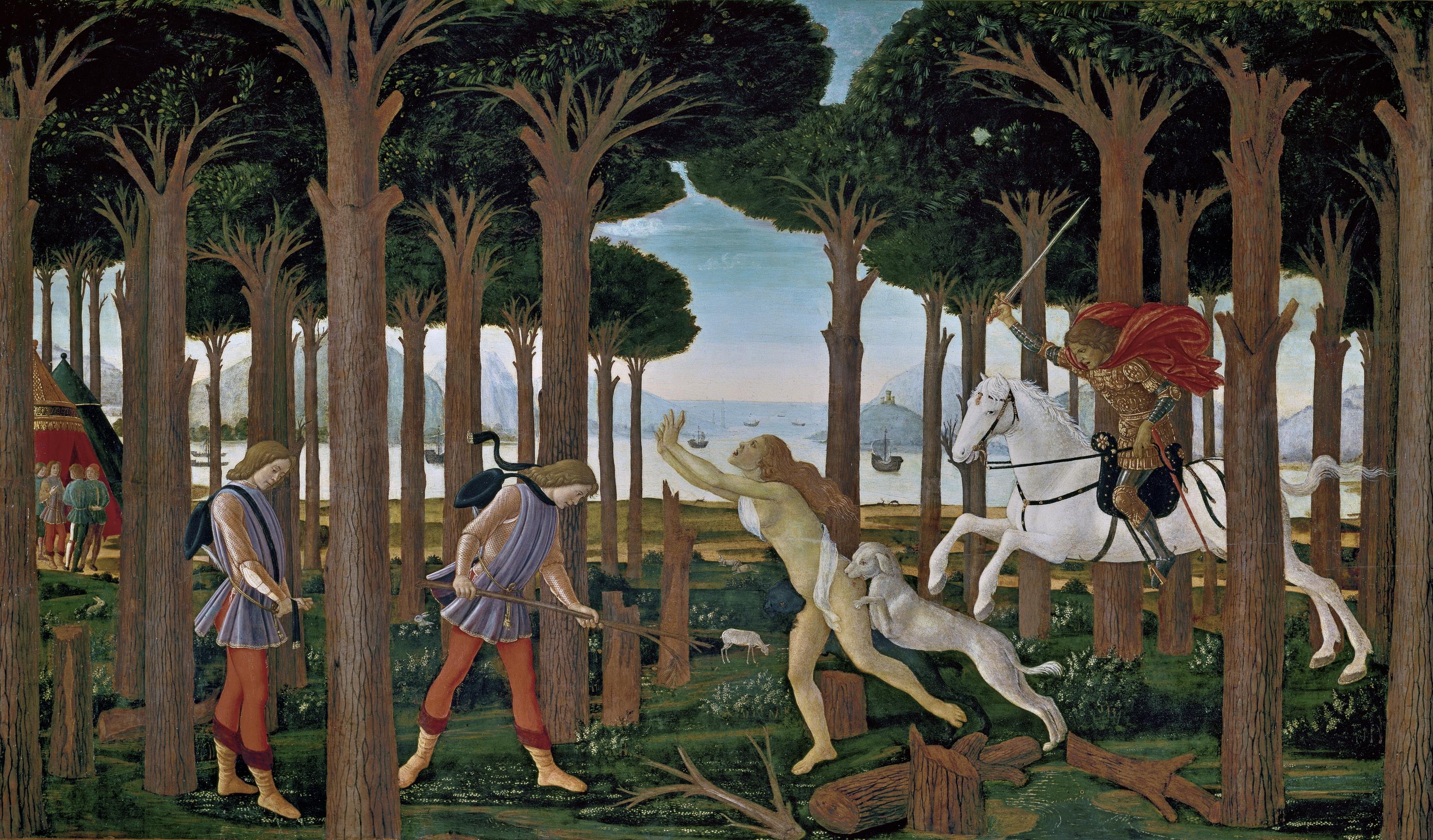 Nastagio degli Onesti'nin Hikayesi - Sandro Botticelli