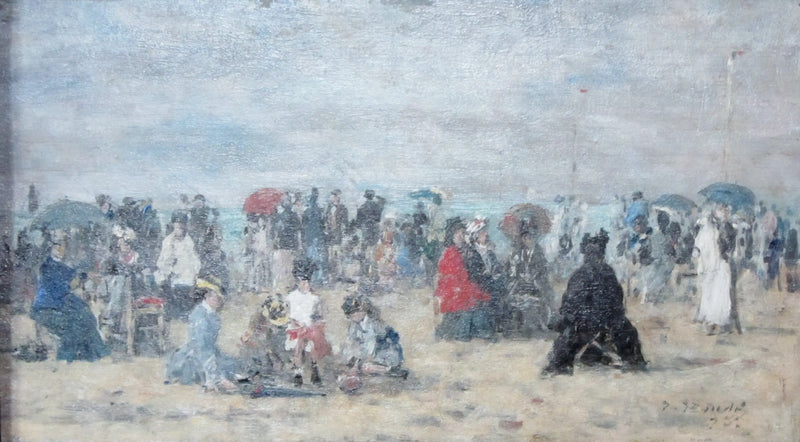 Trouville Plajı'nda - Eugène Boudin