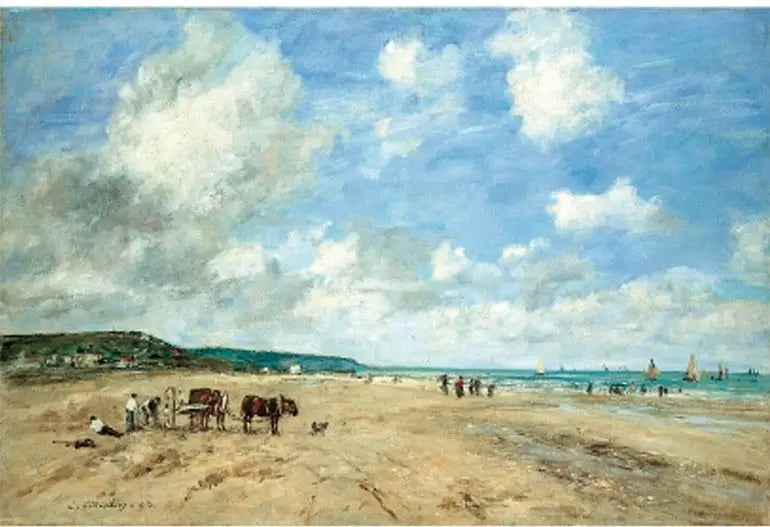Deauville Plajı - Eugène Boudin
