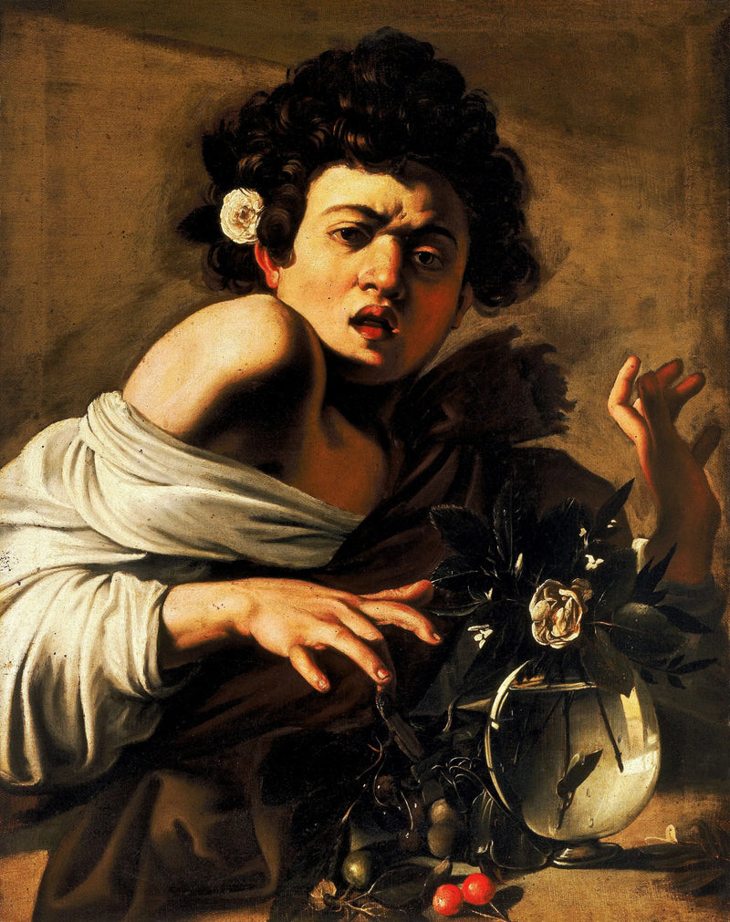 Kertenkele tarafından ısırılan çocuk - Caravaggio