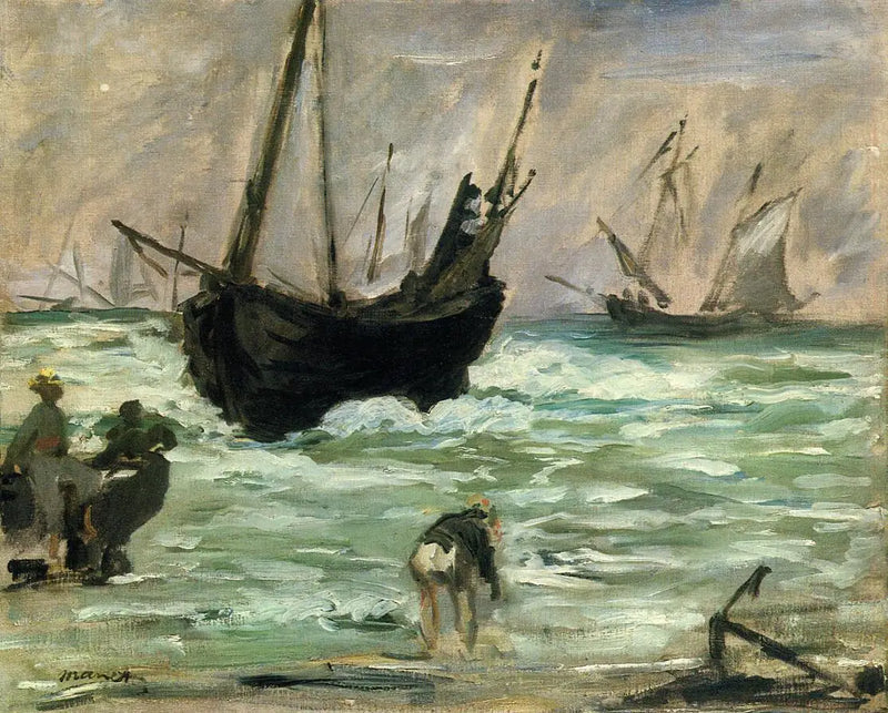 Yanaşan Botlar - Édouard Manet