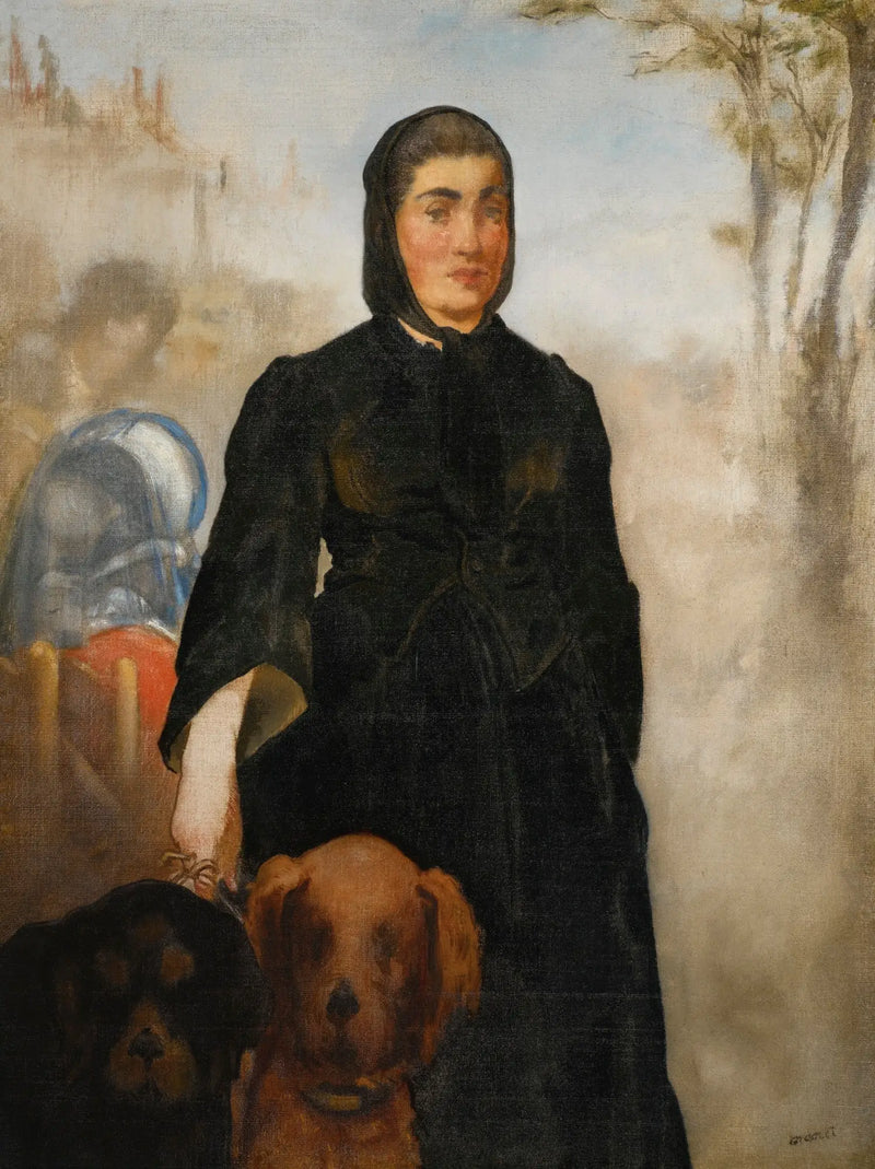 Köpekli Kadın - Édouard Manet