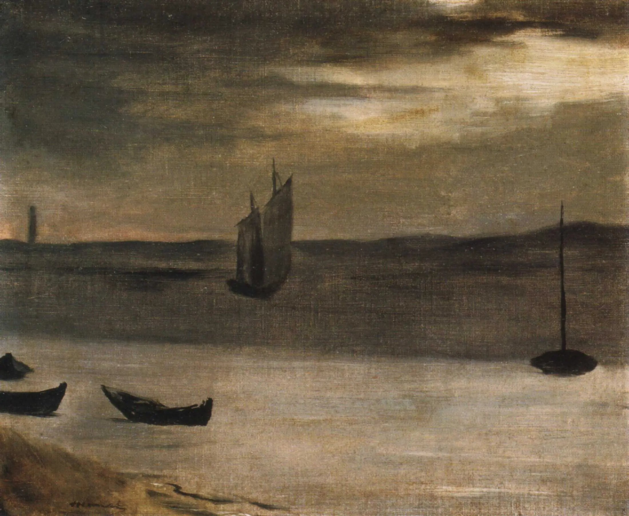 Reproduction du tableau « Le bassin d'Arcachon - Édouard Manet » par Alpha Reproduction en peinture à l’huile