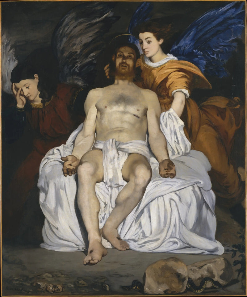 Ölü Mesih ve Melekler - Édouard Manet