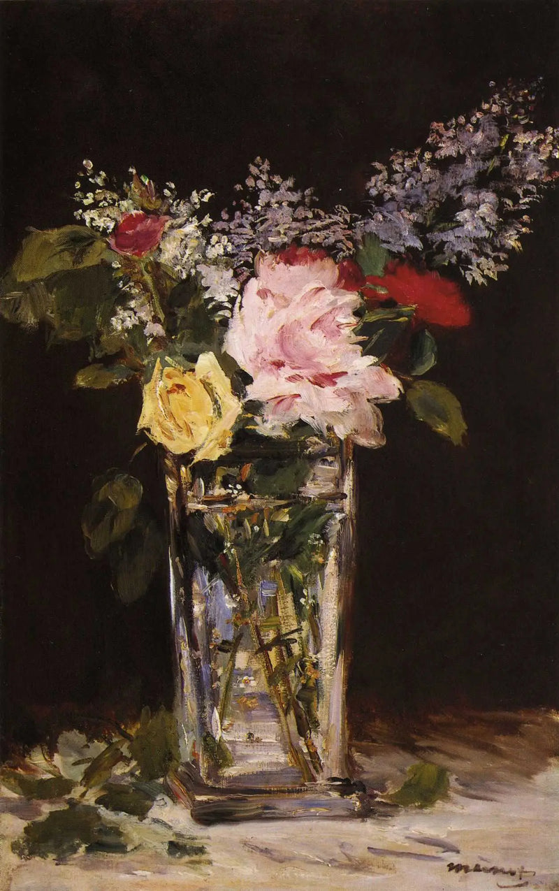 Güller ve leylaklar - Édouard Manet