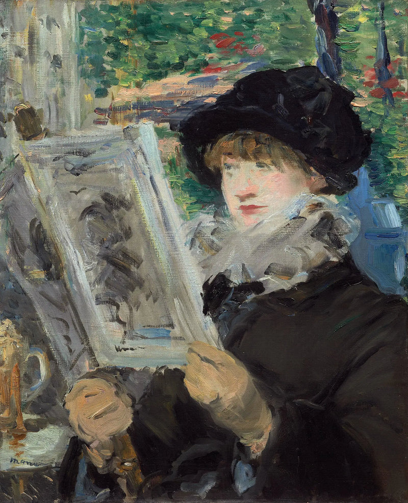 İllüstrasyon Okuma - Édouard Manet