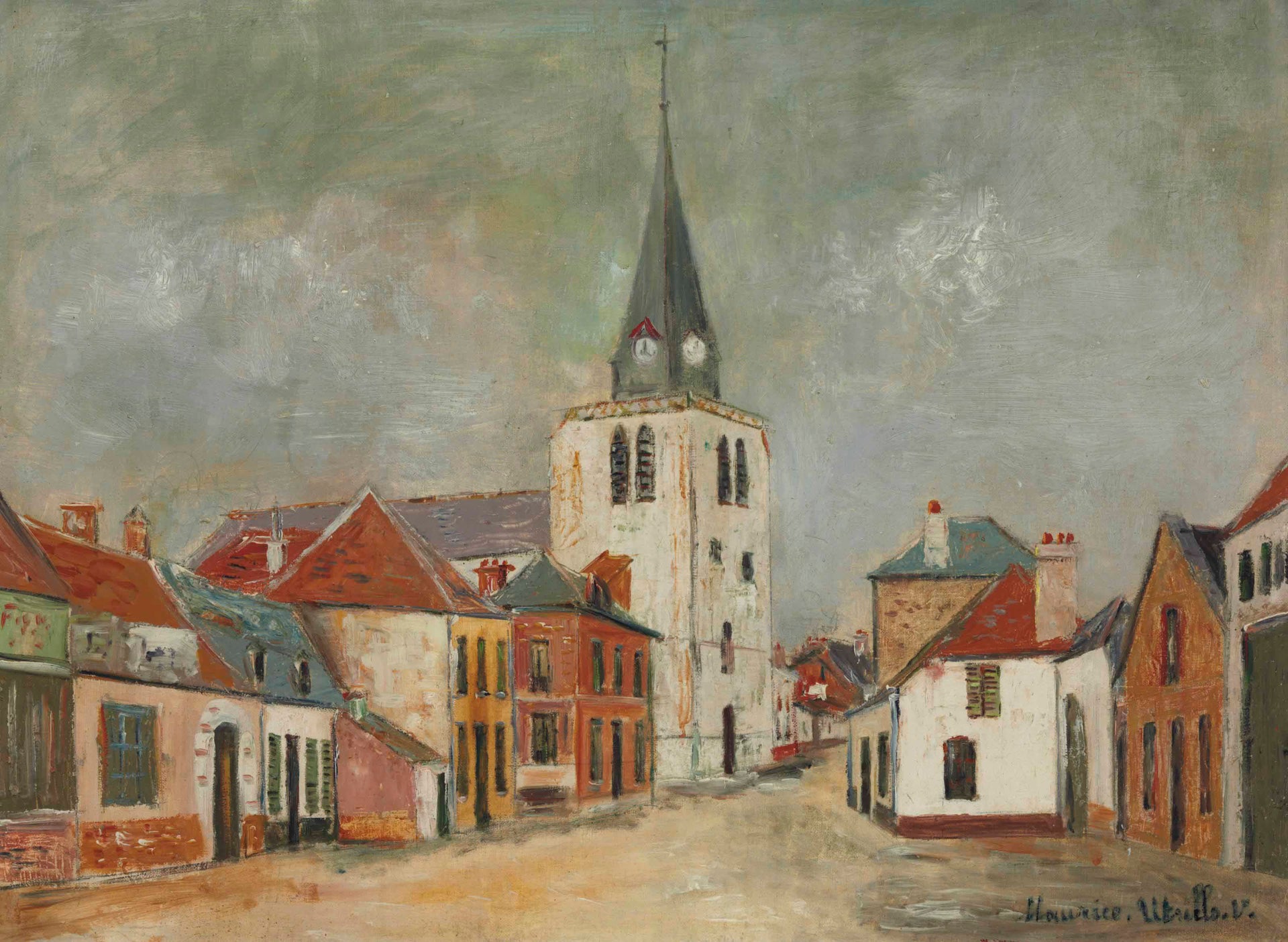 Église de Bucquoy, près d'Arras - Maurice Utrillo