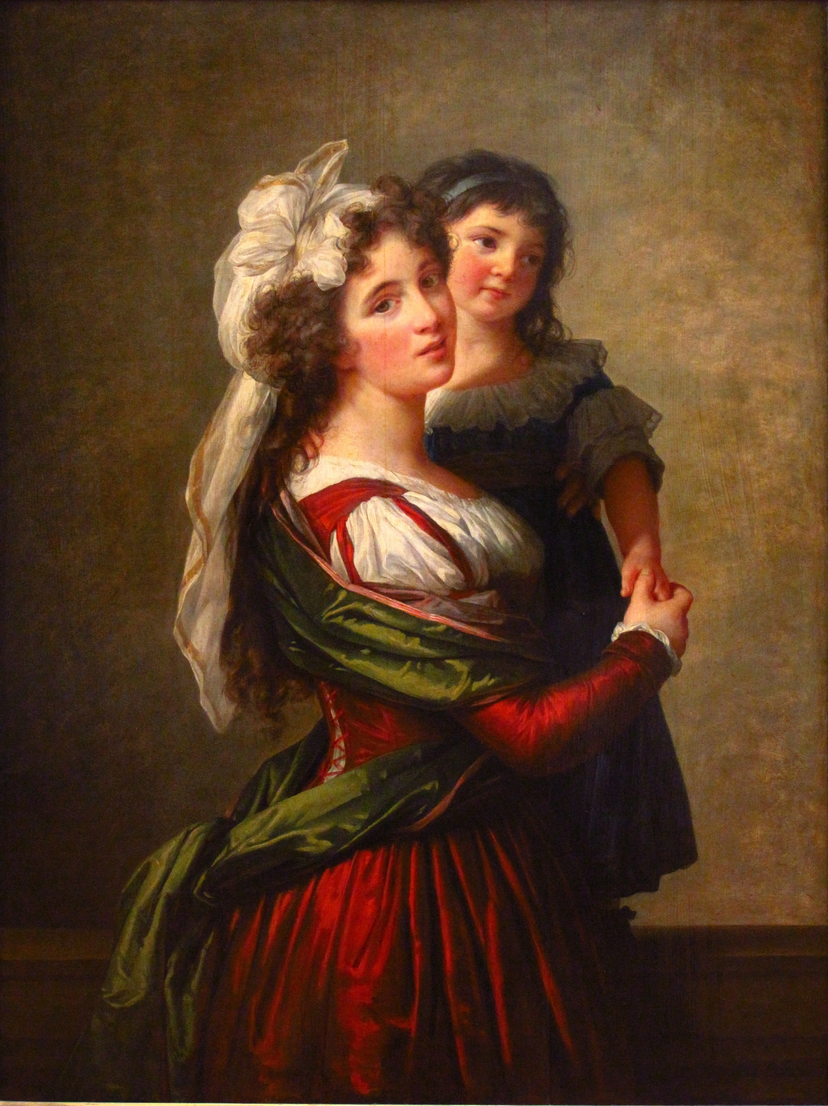 Madame Rousseau et sa fille - Élisabeth Vigée Le Brun
