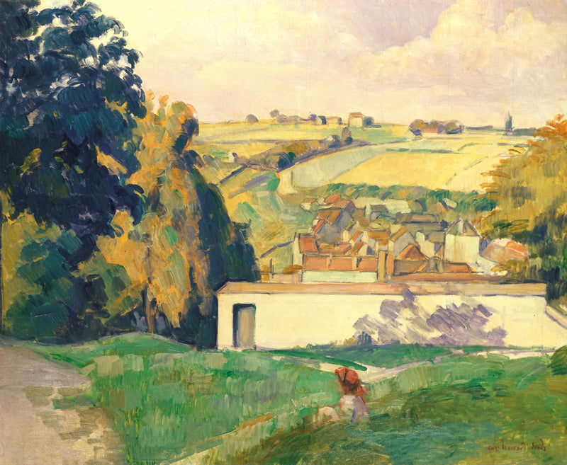 Genç Kız Tepe Üzerinde - Émile Bernard
