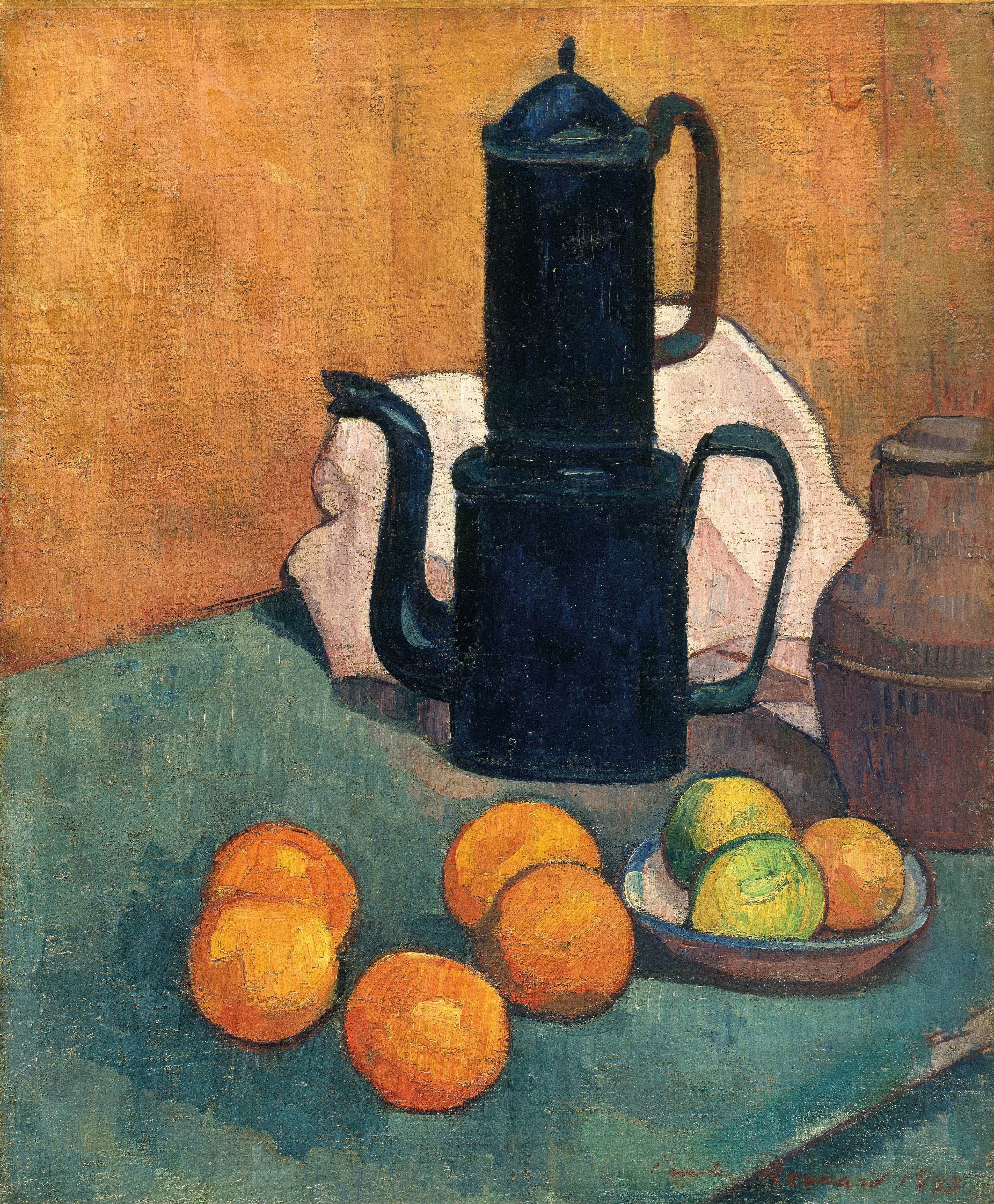 La cafetière bleue - Émile Bernard